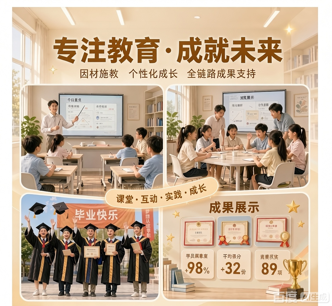 教育培训案例 - 呈现师资力量与教学成果